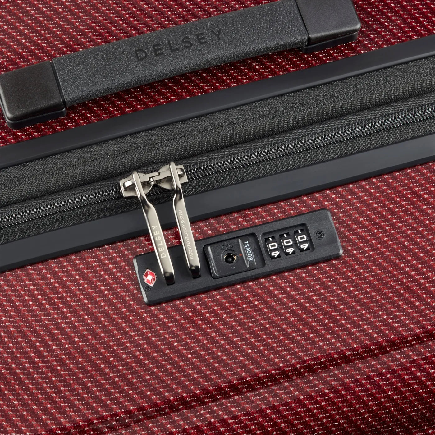 Delsey Helium Ultimate 76 cm 4-Wheel Expandable Suitcase - Burgundy
