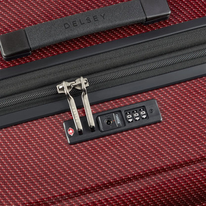 Delsey Helium Ultimate 76 cm 4-Wheel Expandable Suitcase - Burgundy