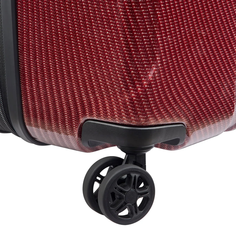 Delsey Helium Ultimate 76 cm 4-Wheel Expandable Suitcase - Burgundy