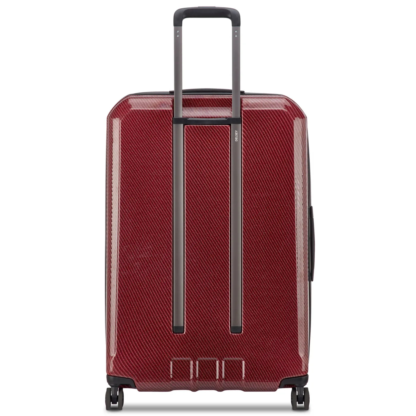 Delsey Helium Ultimate 76 cm 4-Wheel Expandable Suitcase - Burgundy