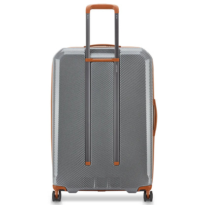 Delsey Helium Ultimate 76 cm 4-Wheel Expandable Suitcase - Silver