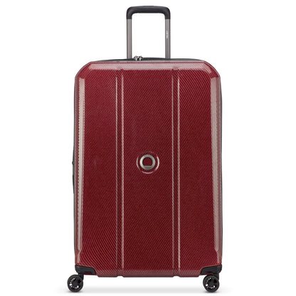 Delsey Helium Ultimate 82 cm 4-Wheel Expandable Suitcase - Burgundy