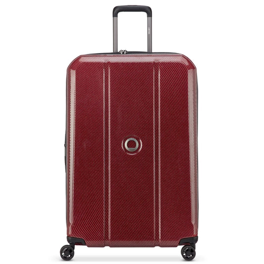 Delsey Helium Ultimate 82 cm 4-Wheel Expandable Suitcase - Burgundy