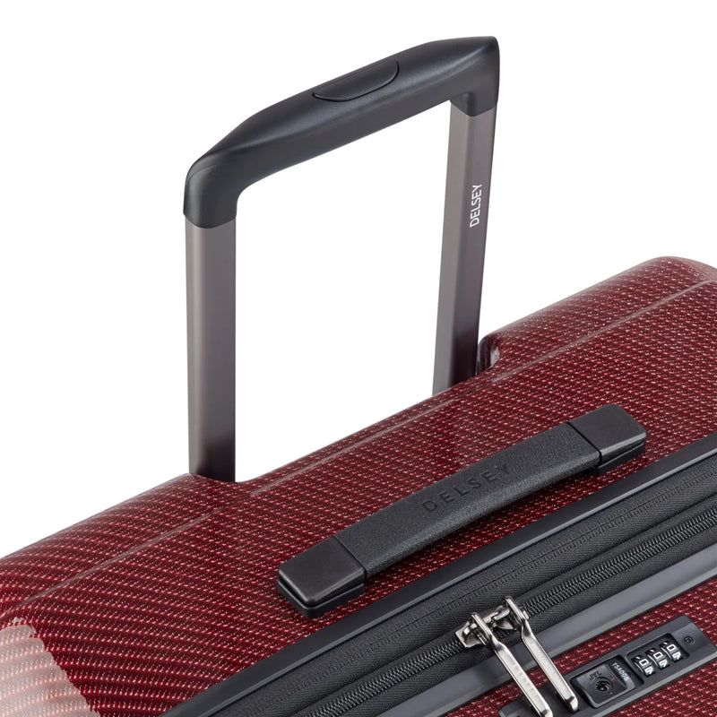 Delsey Helium Ultimate 82 cm 4-Wheel Expandable Suitcase - Burgundy