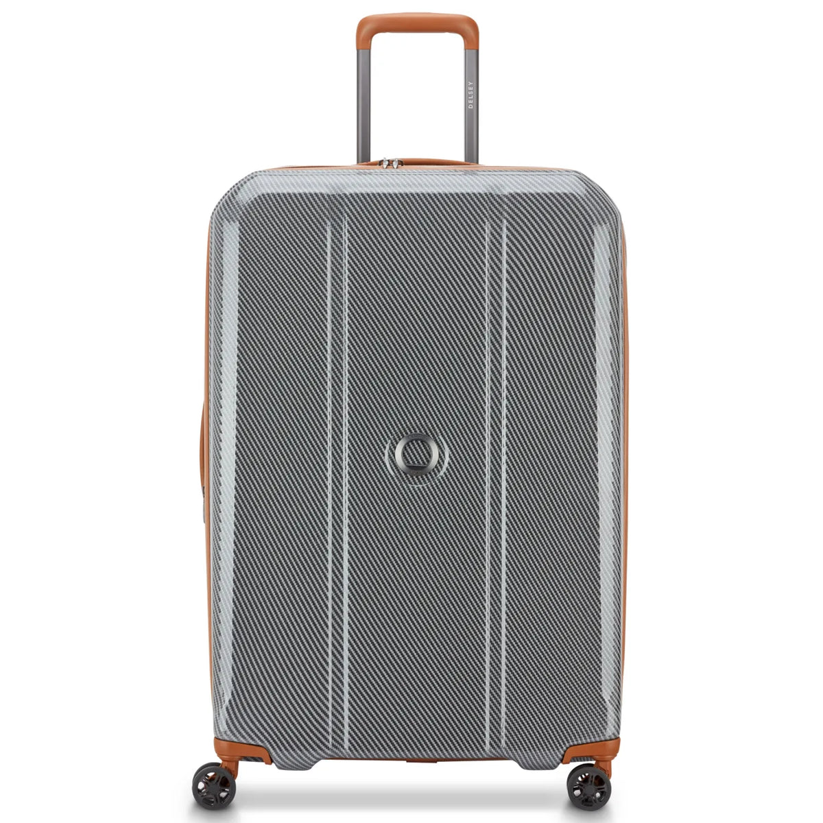 Delsey Helium Ultimate 82 cm 4-Wheel Expandable Suitcase - Silver