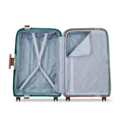 Zipped mesh compartment and packing straps