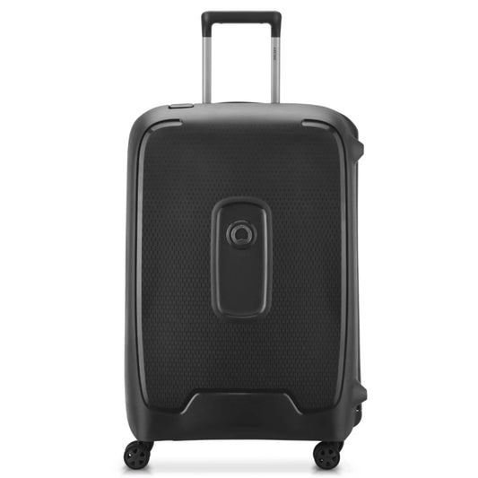 Delsey Moncey 69 cm 4-Wheel Luggage - Black (Recycled Material)