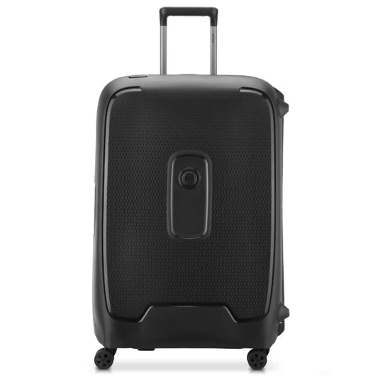 Delsey Moncey 76 cm 4-Wheel Luggage - Black (Recycled Material)