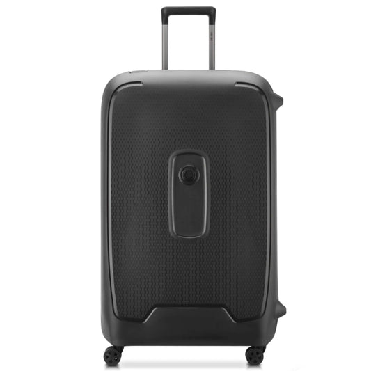 Delsey Moncey 82 cm 4-Wheel Luggage - Black (Recycled Material)