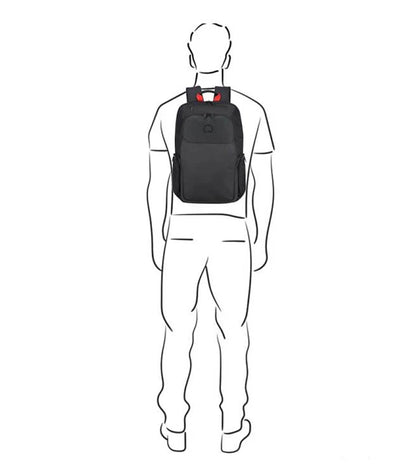 Delsey Parvis Plus 15.6’’ Laptop Backpack - Black