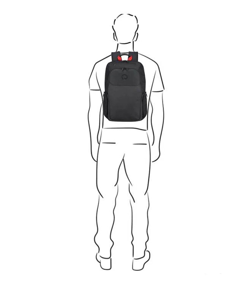 Delsey Parvis Plus 15.6’’ Laptop Backpack - Black