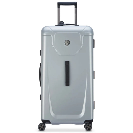 Delsey Peugeot 80 cm 4-Wheel Trunk Luggage - Silver