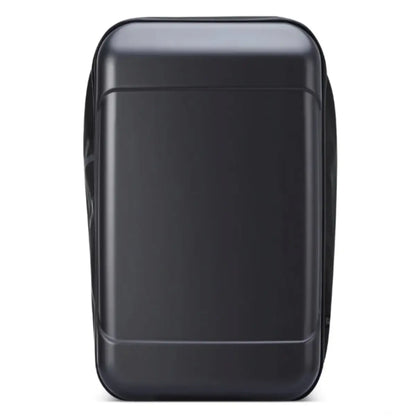 The travel bag bag combines a hard case shell with a waterproof coating