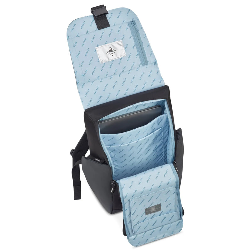 Delsey Securflap 15.6’’ Laptop Backpack with RFID - Black