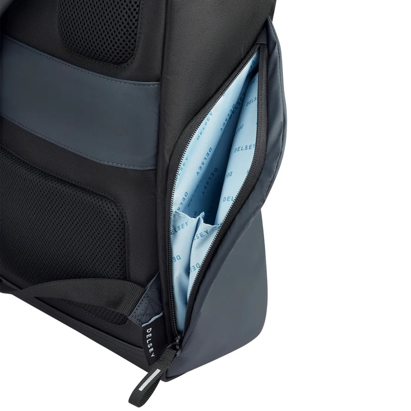 Delsey Securflap 15.6’’ Laptop Backpack with RFID - Black