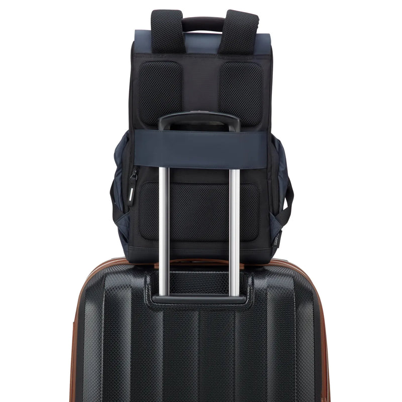 Delsey Securflap 15.6’’ Laptop Backpack with RFID - Black