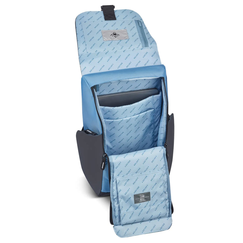 Delsey Securflap 15.6’’ Laptop Backpack with RFID - Blueberry