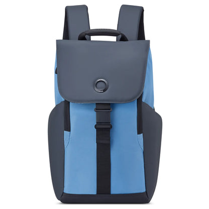 Delsey Securflap 15.6" Laptop Backpack with RFID - Blueberry