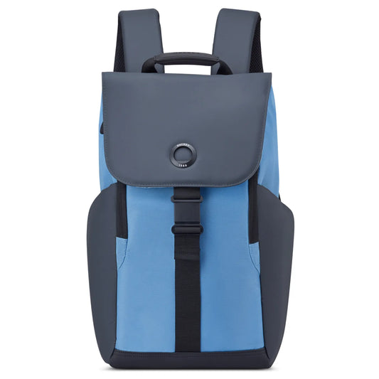 Delsey Securflap 15.6" Laptop Backpack with RFID - Blueberry