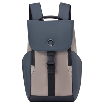 Delsey Securflap 15.6" Laptop Backpack with RFID - Brown