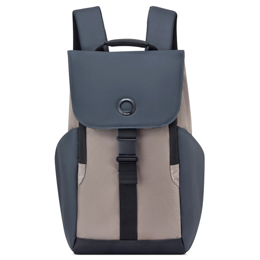 Delsey Securflap 15.6" Laptop Backpack with RFID - Brown