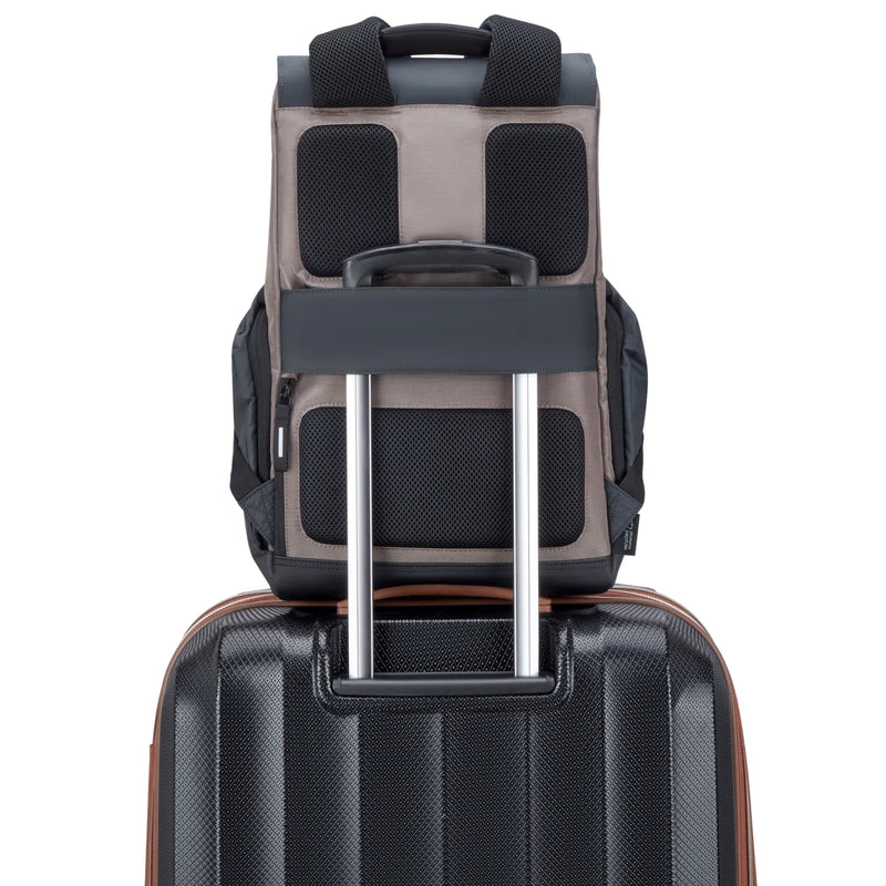 Delsey Securflap 15.6’’ Laptop Backpack with RFID - Brown