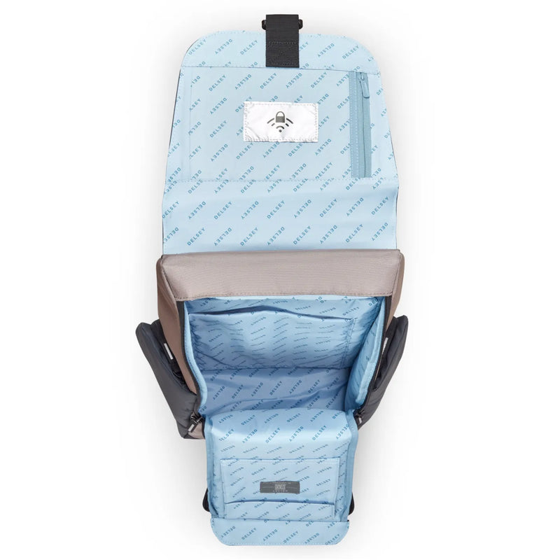 Delsey Securflap 15.6’’ Laptop Backpack with RFID - Brown