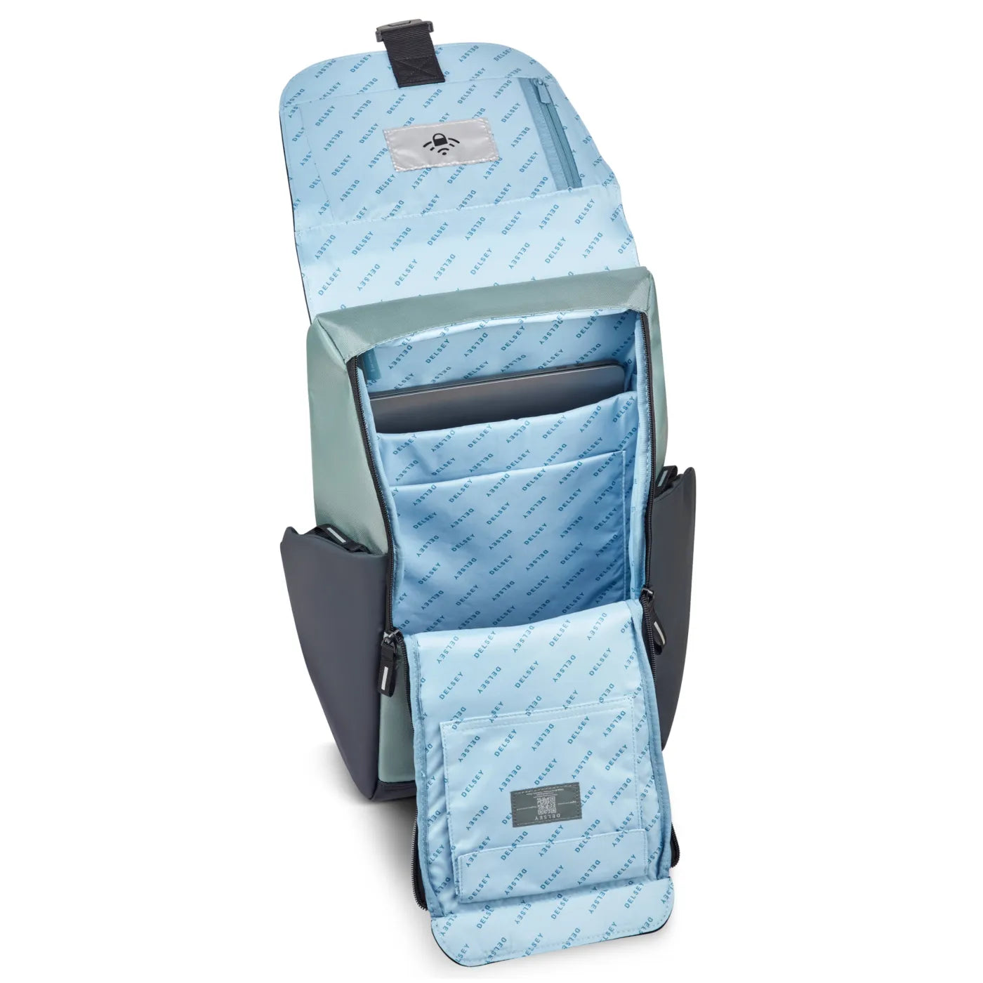 Delsey Securflap 15.6’’ Laptop Backpack with RFID - Sage Green