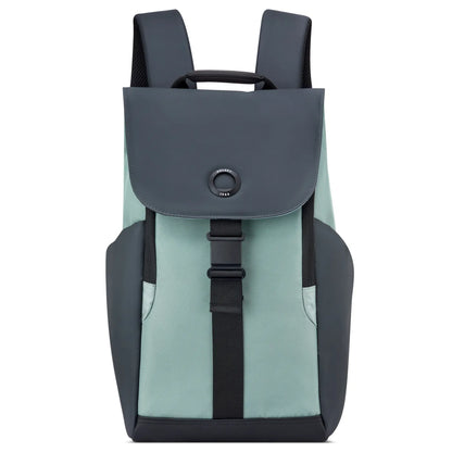 Delsey Securflap 15.6" Laptop Backpack with RFID - Sage Green