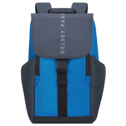 Delsey Securflap 16" Laptop Backpack with RFID - Navy