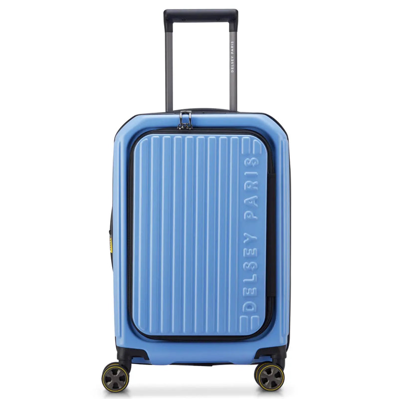 Delsey Securitime Zip 55 cm Top Opening 4-Wheel Expandable Cabin Suitcase - Lavender Blue