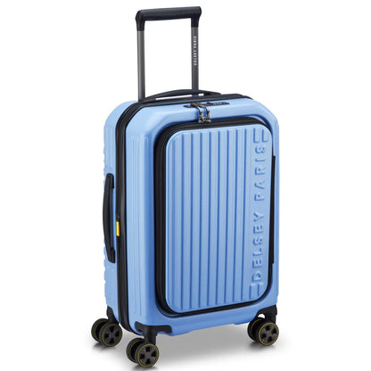 Delsey Securitime Zip 55 cm Top Opening 4-Wheel Expandable Cabin Suitcase - Lavender Blue