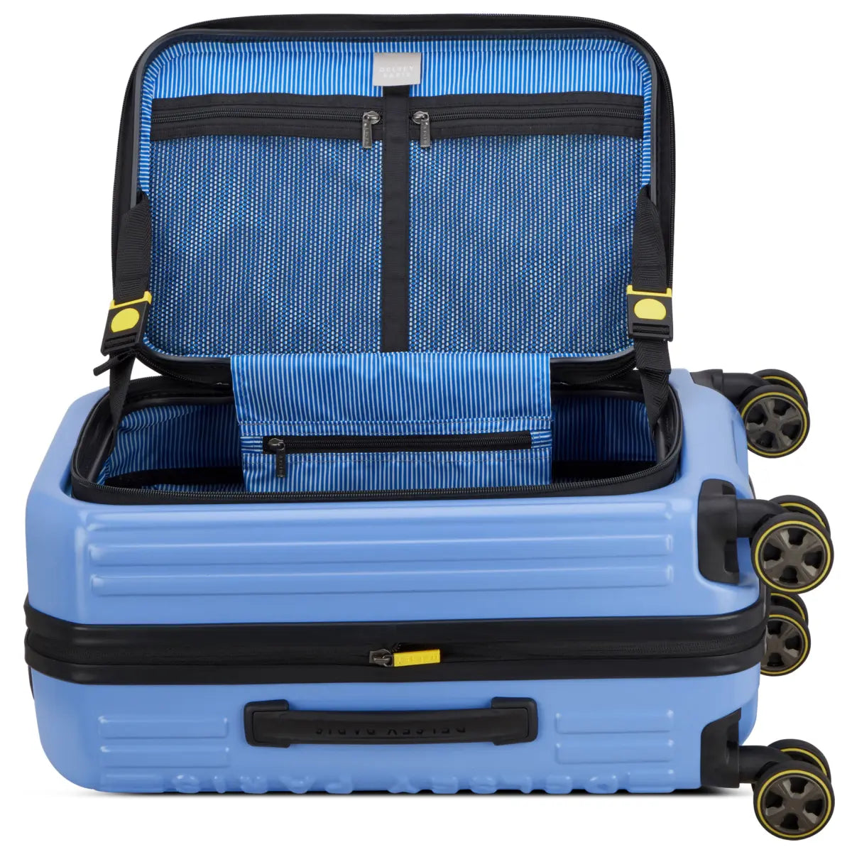 Delsey Securitime Zip 55 cm Top Opening 4-Wheel Expandable Cabin Suitcase - Lavender Blue