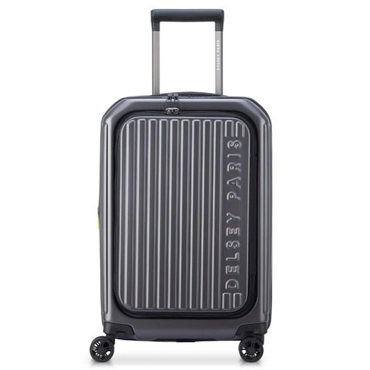 Delsey Securtime Zip 55 cm Top Opening 4-Wheel Expandable Cabin Luggage - Anthracite