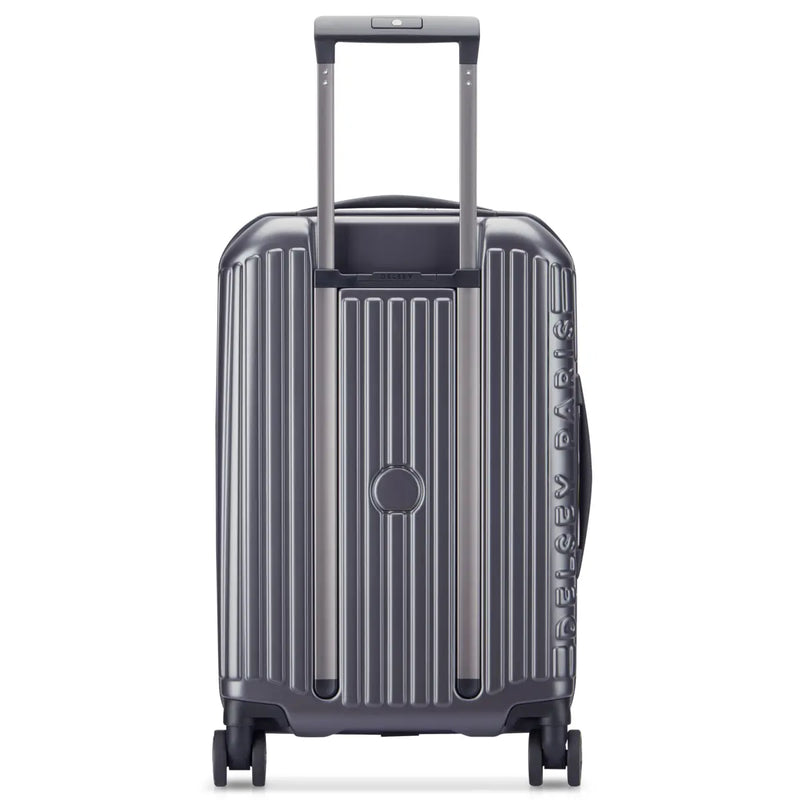 Delsey Securitime Zip 55 cm Top Opening 4-Wheel Expandable Cabin Suitcase - Anthracite