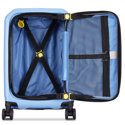 Delsey Securitime Zip 55 cm Top Opening 4-Wheel Expandable Cabin Suitcase - Lavender Blue