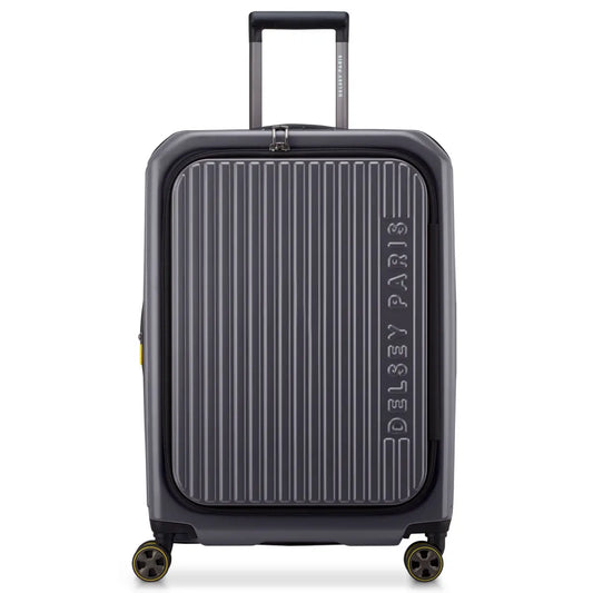 Delsey Securitime Zip 66 cm Top Opening 4-Wheel Expandable Suitcase - Anthracite