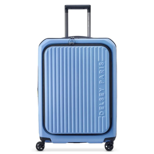 Delsey Securtime Zip 66 cm Top Opening 4-Wheel Expandable Luggage - Lavender Blue