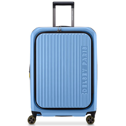 Delsey Securitime Zip 66 cm Top Opening 4-Wheel Expandable Suitcase - Lavender Blue