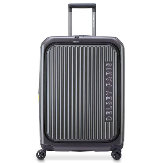 Delsey Securtime Zip 66 cm Top Opening 4-Wheel Expandable Luggage - Anthracite