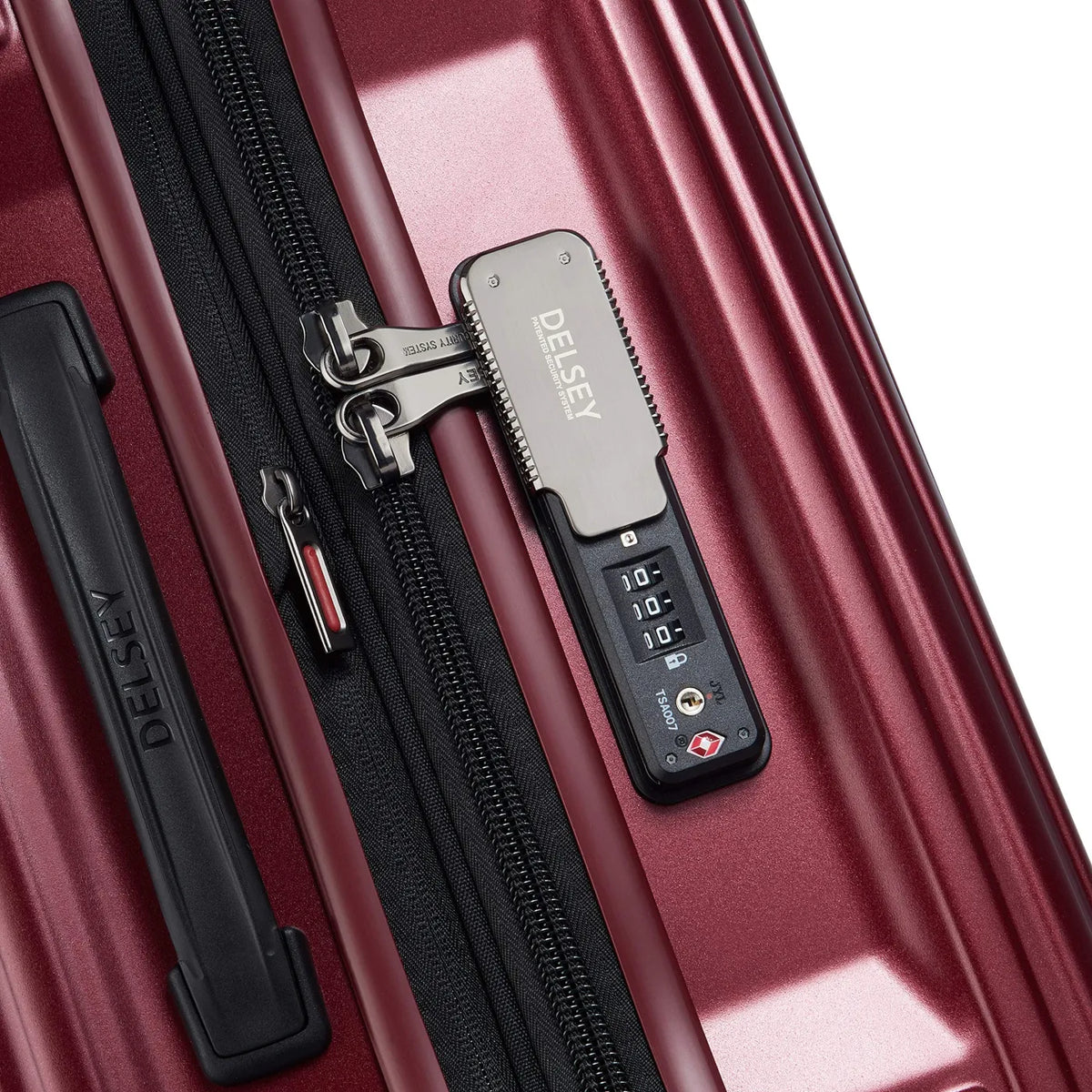 Integrated TSA combination lock with Securitech zip cover