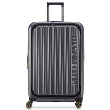 Delsey Securitime Zip 76 cm Top Opening 4-Wheel Expandable Suitcase - Anthracite