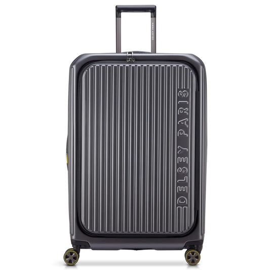 Delsey Securitime Zip 76 cm Top Opening 4-Wheel Expandable Suitcase - Anthracite