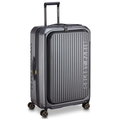 Delsey Securitime Zip 76 cm Top Opening 4-Wheel Expandable Suitcase - Anthracite