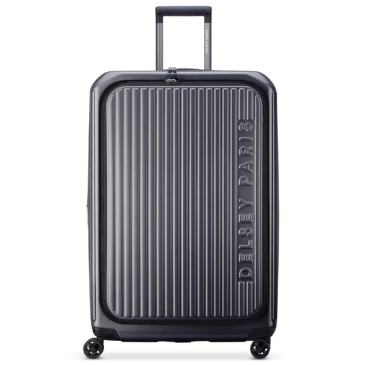 Delsey Securtime Zip 76 cm Top Opening 4-Wheel Expandable Luggage - Anthracite