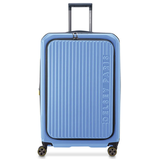 Delsey Securitime Zip 76 cm Top Opening 4-Wheel Expandable Suitcase - Lavender Blue