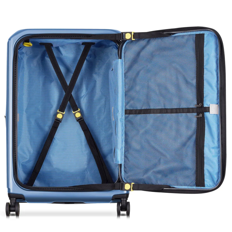 Delsey Securitime Zip 76 cm Top Opening 4-Wheel Expandable Suitcase - Lavender Blue