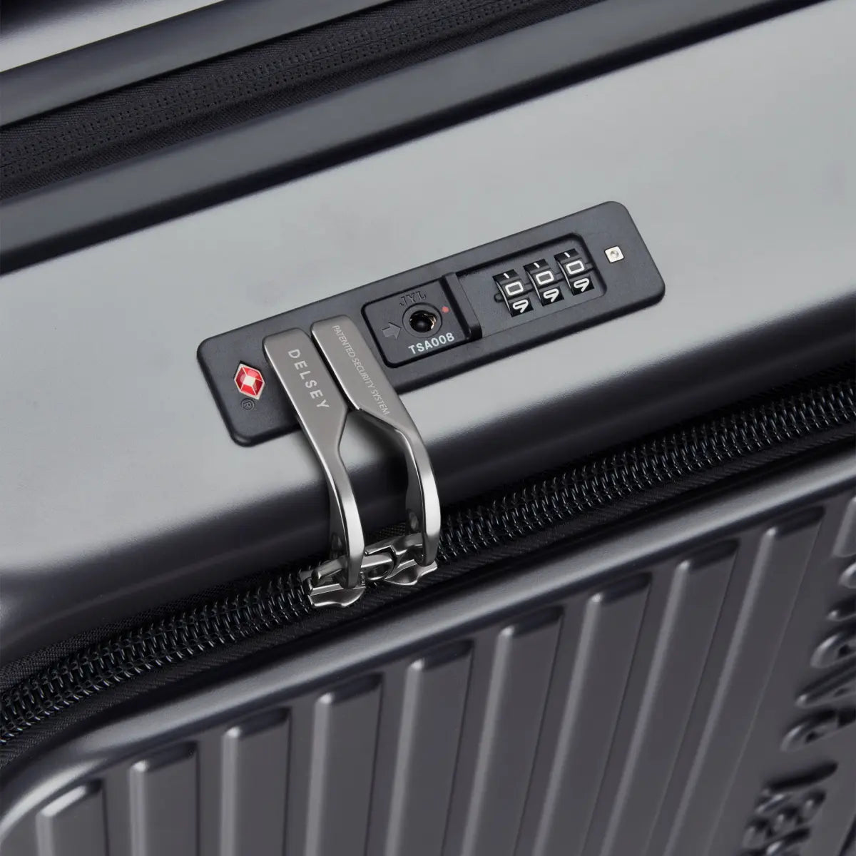 Delsey Securitime Zip 76 cm Top Opening 4-Wheel Expandable Suitcase - Anthracite