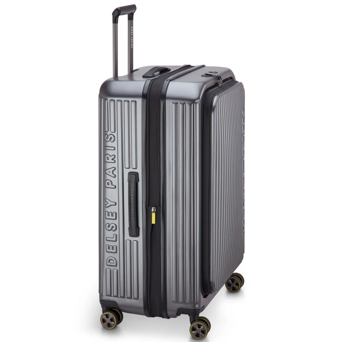 Delsey Securitime Zip 76 cm Top Opening 4-Wheel Expandable Suitcase - Anthracite