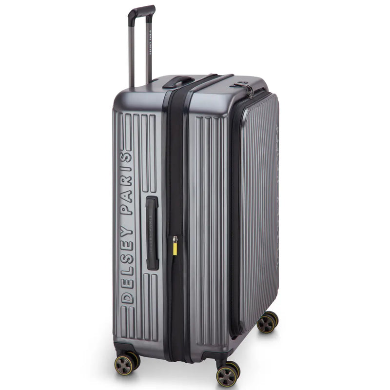 Delsey Securitime Zip 76 cm Top Opening 4-Wheel Expandable Suitcase - Anthracite